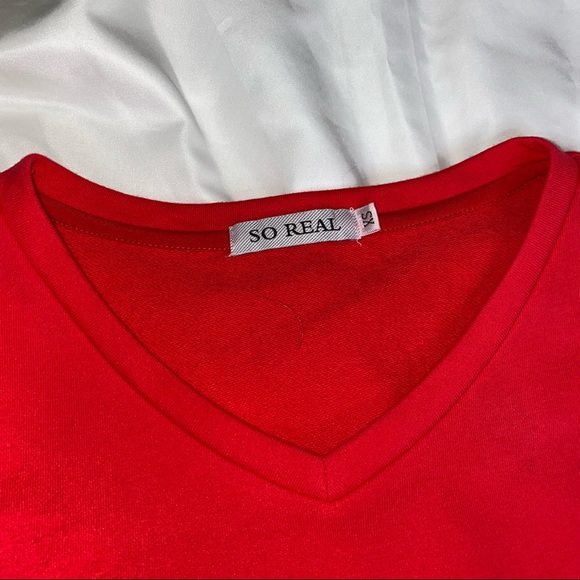 Red Sweater Dress - Picture 4 of 8